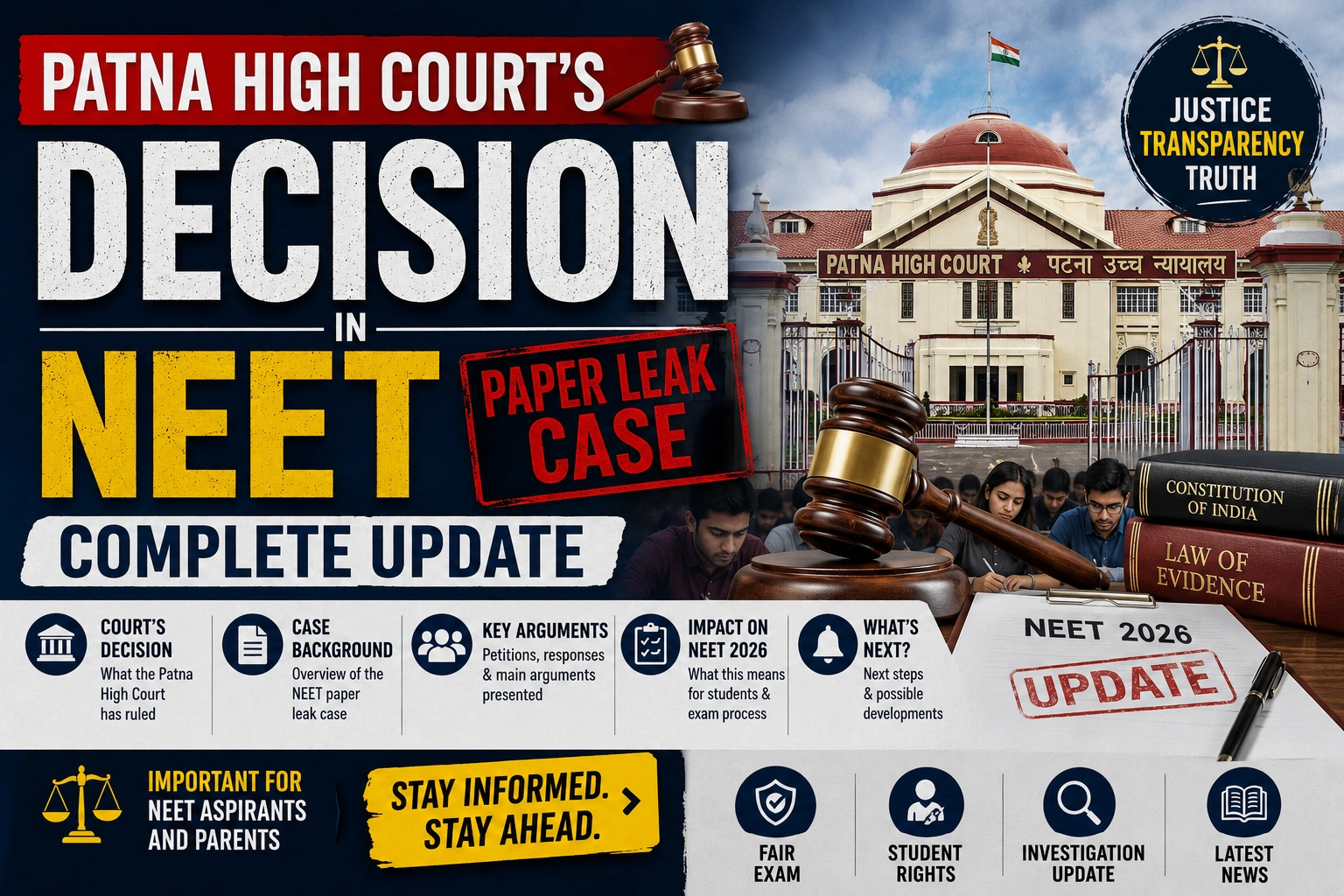 Patna High Courts Decision in NEET Paper Leak Case-Complete Update